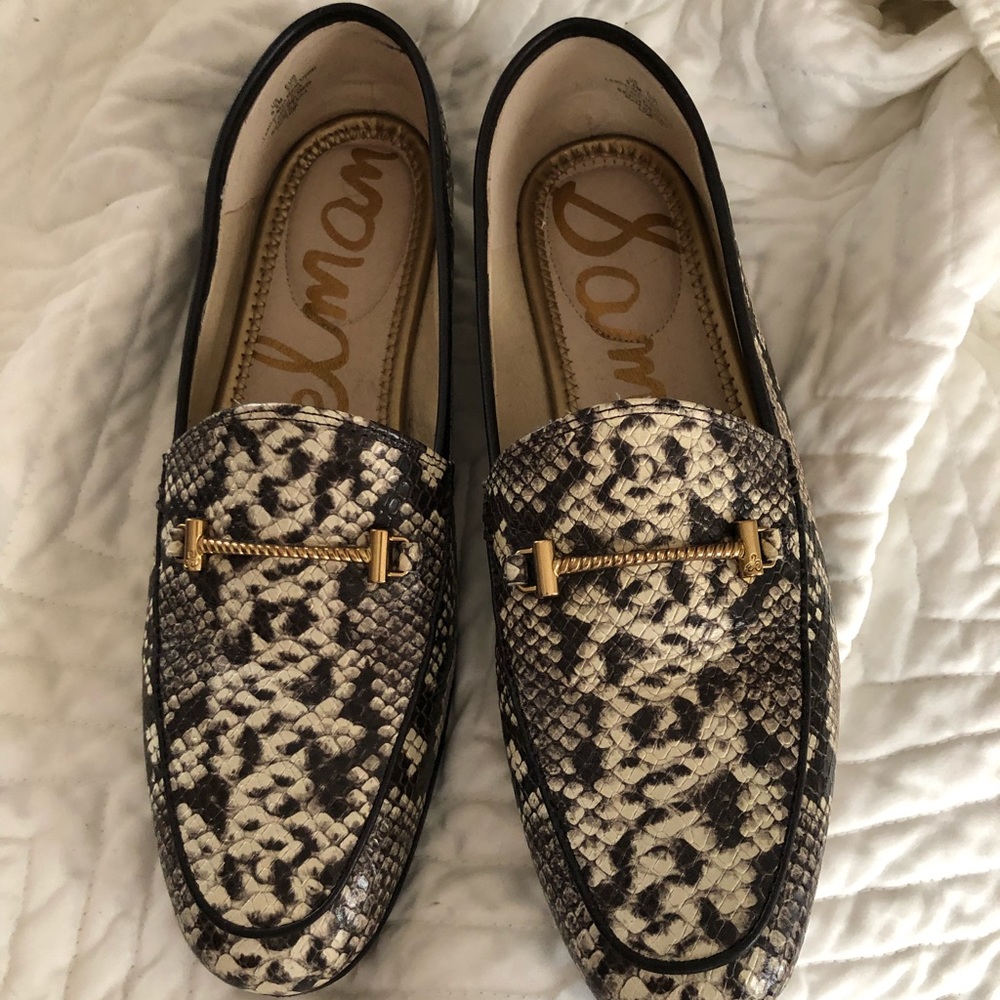 Sam Edelman snakeskin loafers